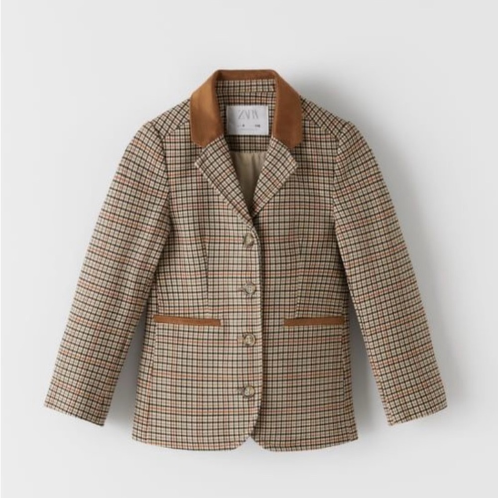 Zara plaid blazer